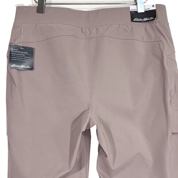 Eddie Bauer Travex Incline 2.0 Utility Capri Pant Size 8T Beige Taupe Gorpcore - Picture 7 of 14